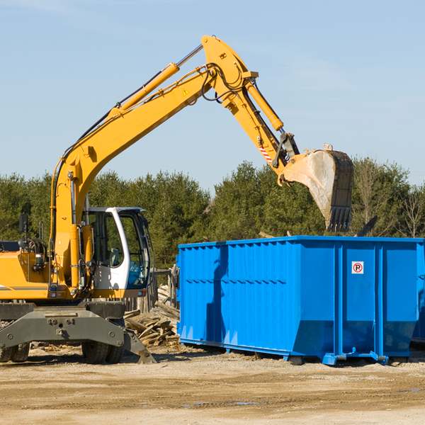 what size residential dumpster rentals are available in Perquimans County North Carolina